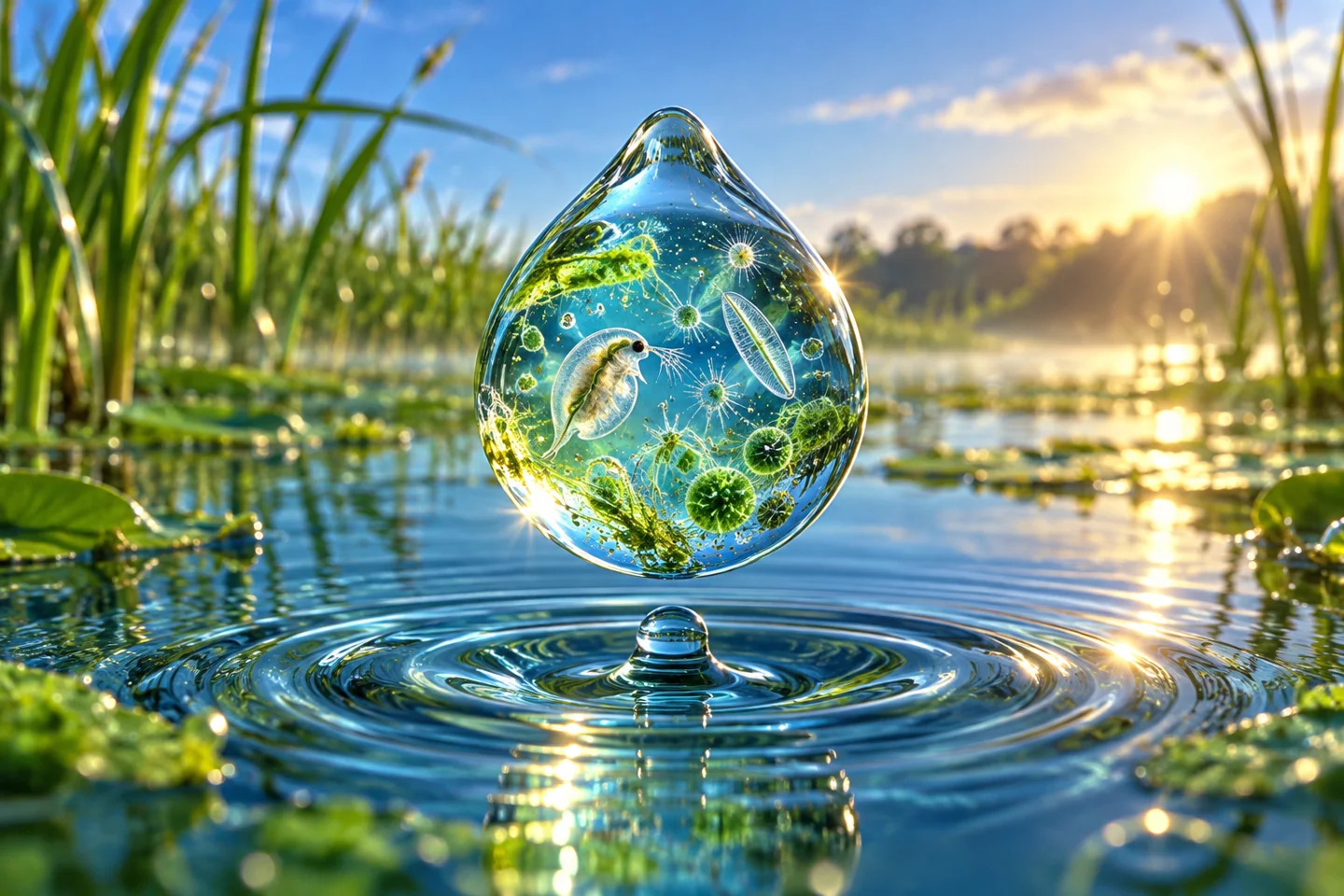 一滴水里的世界概念艺术