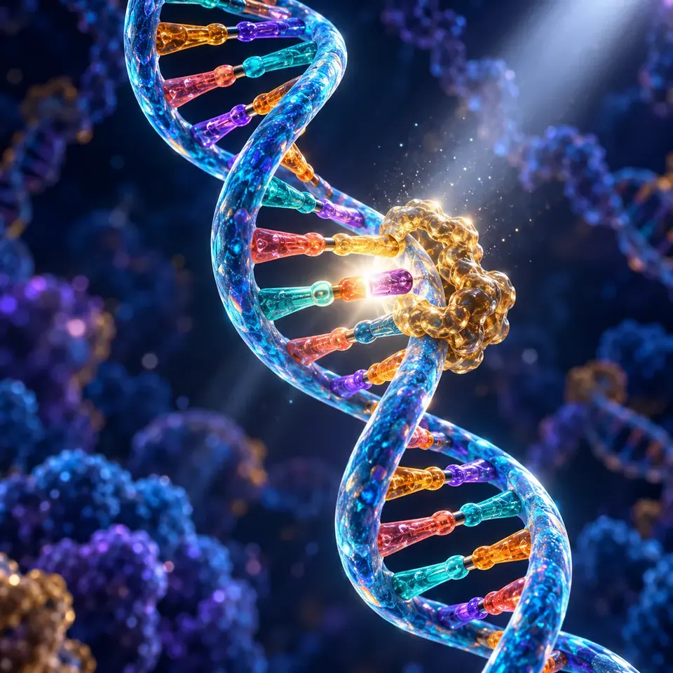 DNA 文字编辑室原创概念插画