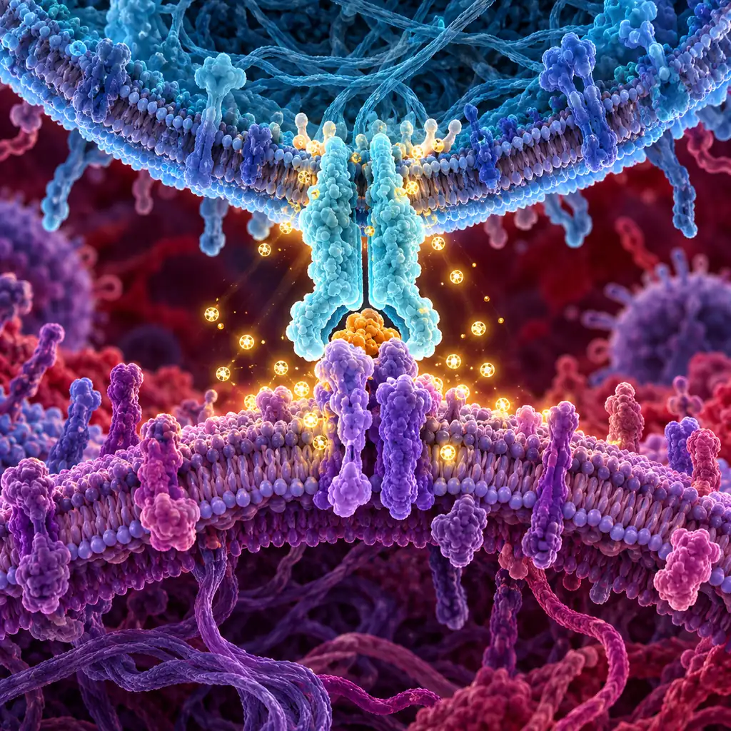 免疫细胞的信号拼图的专属科学场景