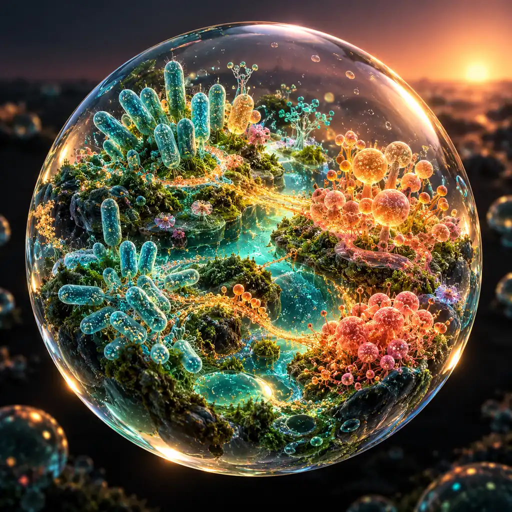 微生物生态城的专属科学概念场景